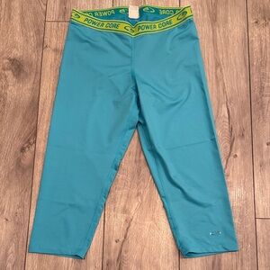 Champion Kids‎ Aqua Leggings with Yellow Waistband